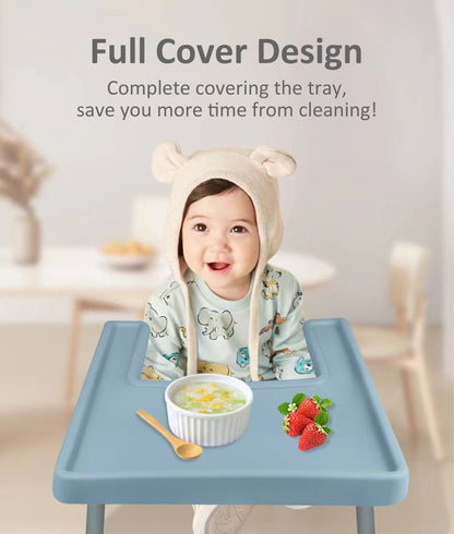 Easy To Clean Antilop High Chair Mat Dinning Placemats Silicon Kids Placemat