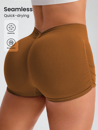 Workout Shorts for Women Seamless Scrunch Short Gym Yoga Running Sport Active Exercise Fitness Shorts