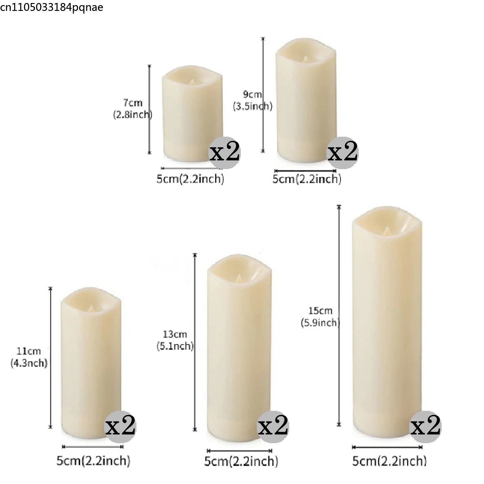10-240pcs Flameless Fake Candle LED Flickering Candles with Remote Control Battery Operated Pillar Candles for Valentine's Day