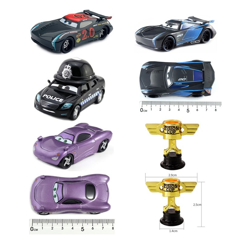 Carros 2 Disney Pixar Carros 3 Fabulous Hudson Hornet Sally Mate Relâmpago McQueen Carrinhos de Liga Metálica Fundida Modelo Presente para Crianças Brinquedo para Meninos