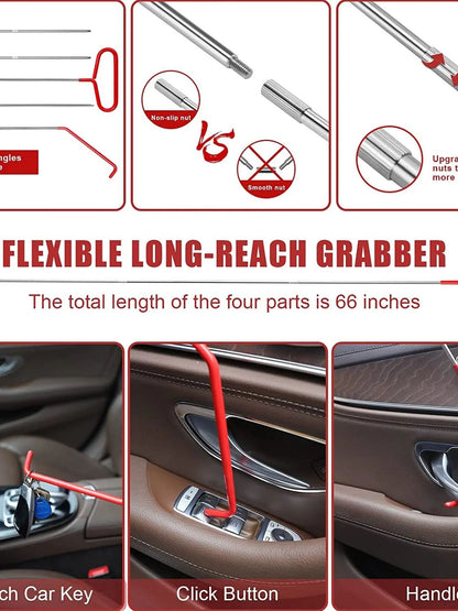 Kit de Ferramentas Automotivas de Abertura de Emergência para Janela de Carro, Chave Perdida, Trancado, Saco de Cunha de Ar, Bomba, Kit de Abertura para Carro e Caminhão