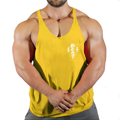 Summer Brand Fitness Tank Top Men Bodybuilding 2023 Train Gyms Clothing Fitness Men Shirt Running Vest Cotton Singlets Muscle