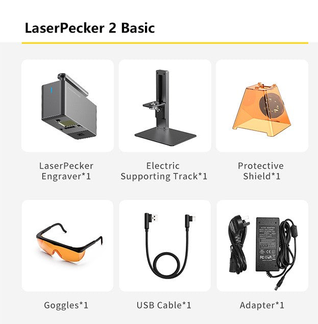 Gravador a Laser LaserPecker 2 Portátil para Madeira Máquina de Gravação a Laser Impressora de Logo DIY Máquina de Gravação a Laser para Artesanato