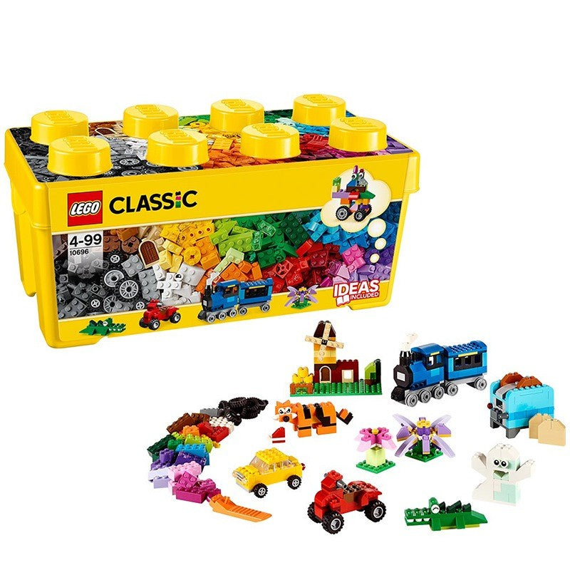 LEGO Classic Creative Series 10696 Caixa de Blocos Média Criativa Clássica 10714 Brinquedo de Presente Montado na Base Azul