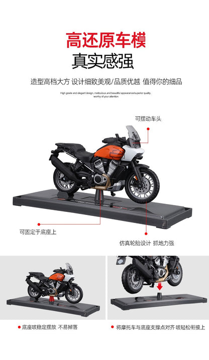 Maisto 1:18 Harley-Davidson Motocicleta 2021 Pan America 1250 Liga Motocicleta Modelo Brinquedo Coleção de Carros