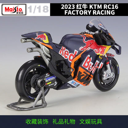 Maisto 1:18 Ducati Team 20º Aniversário 1# 23# Moto Gp Misano Livery Ducati Lenovo Liga Miniatura Modelo Diecast Brinquedos