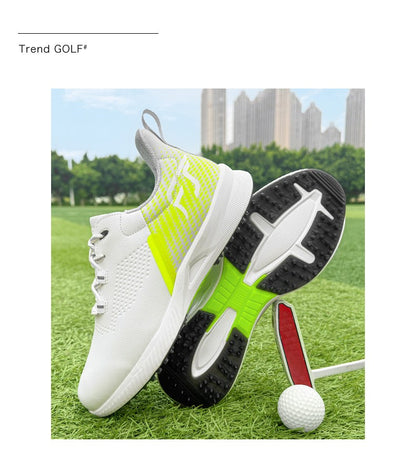 New Golf Shoes Men's Golf Shoes Casual Sneakers Anti-slip Outdoor Training Fitness Breathable Damping Wear-resistant Anti-odor