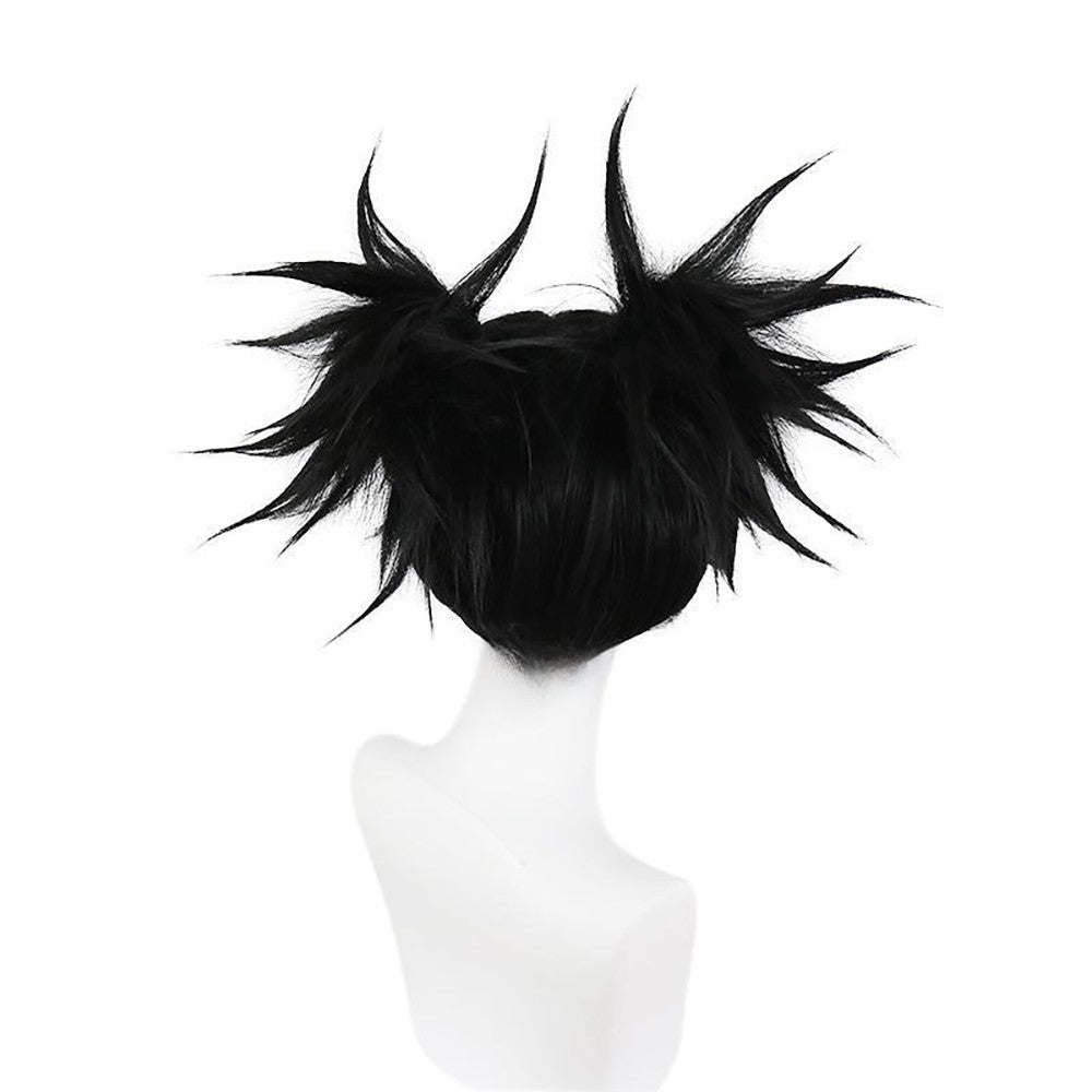 Anime Jujutsu Kaisen Choso Cosplay Synthetic Hair 14-Inch Black Double Ponytail Carnival Daily Party High-Quality Fluffy Wig