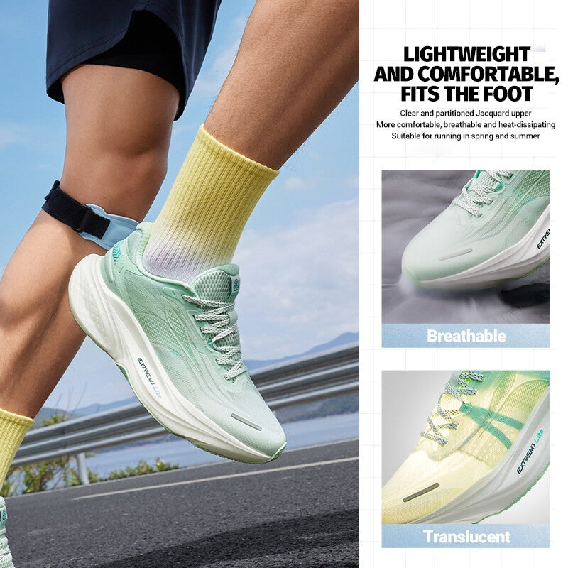 361 Degrees HALF TIME RUN 2 Men Running Shoe Soft Breathable Rebound Lightweight Shock-absorber Versatile Male Sneaker 672522201