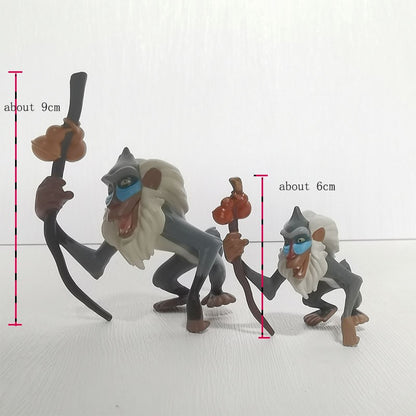Disney O Rei Leão Bonecos Articulados Rafiki Simba Timão Anime Bonecos Articulados Figuras Decoração Presentes para Crianças