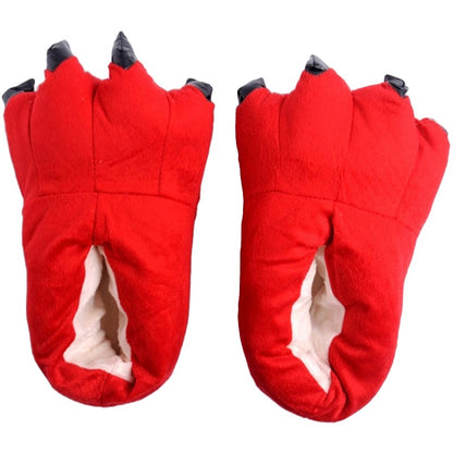 Autumn Winter Children Home Shoes Dinosaur Paw Shoes Cartoon Animal Cotton Baby Boy Girl Stitch Slippers Anime Pajamas Shoes