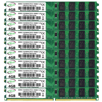 Memória Desktop DDR3 2GB 4GB 8GB Ram PC3 1066 1333 1600Mhz 1.5V 240Pin DDR3 8500 10600 12800 DIMM Non-ECC Memória Ram de Computador