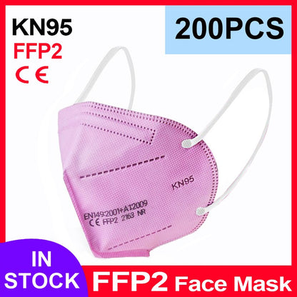 FFP2 Face Masks Masques CE KN95 Face Mask Filter 5Layers Adult KN95 Mascarillas Quirurgicas Homologadas Reusable FFP2 Face Mask