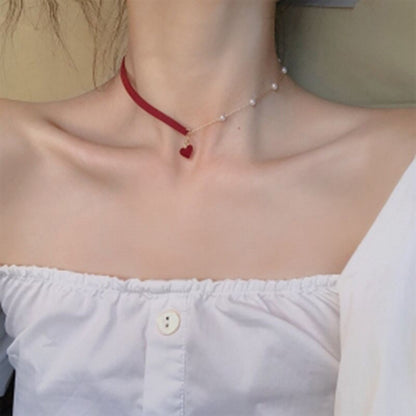 Pulseira Estilo Simples Vendas Coração a Coração Combinando Dupla Pequena Pulseira de Coração Oco Moda 2024 Novo Temperamento