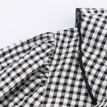 Women's Shirt Fall 2025 New Red Check Long Sleeve Stacked Decoration Pastoral Collegiate Shirt Casual Fashion Lively Personality