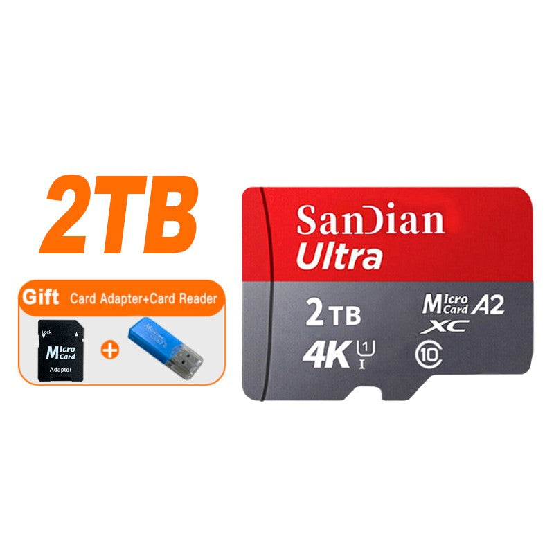 Novo Cartão de Memória de 1TB 2TB 128GB Micro TF SD Card 512GB Alta Velocidade Classe 10 256GB SDCard 100MB/s TF Card Cartão de Memória SD Original