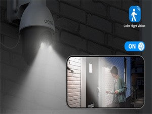 AOSU 3MP PTZ Solar Security Camera 5000mAh Battery Wireless 2.4Ghz WIFI Camera PIR AI Detection 2-Way Audio Outdoor CCTV Camera