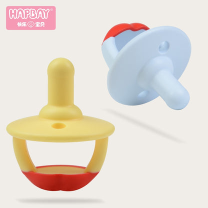 TYRY.HU Baby Newborn Soft Food Silicone Nipple Infant Safe Circle Type Nipples Toddler Pacifier Kids Teether Toy For Boy Girls