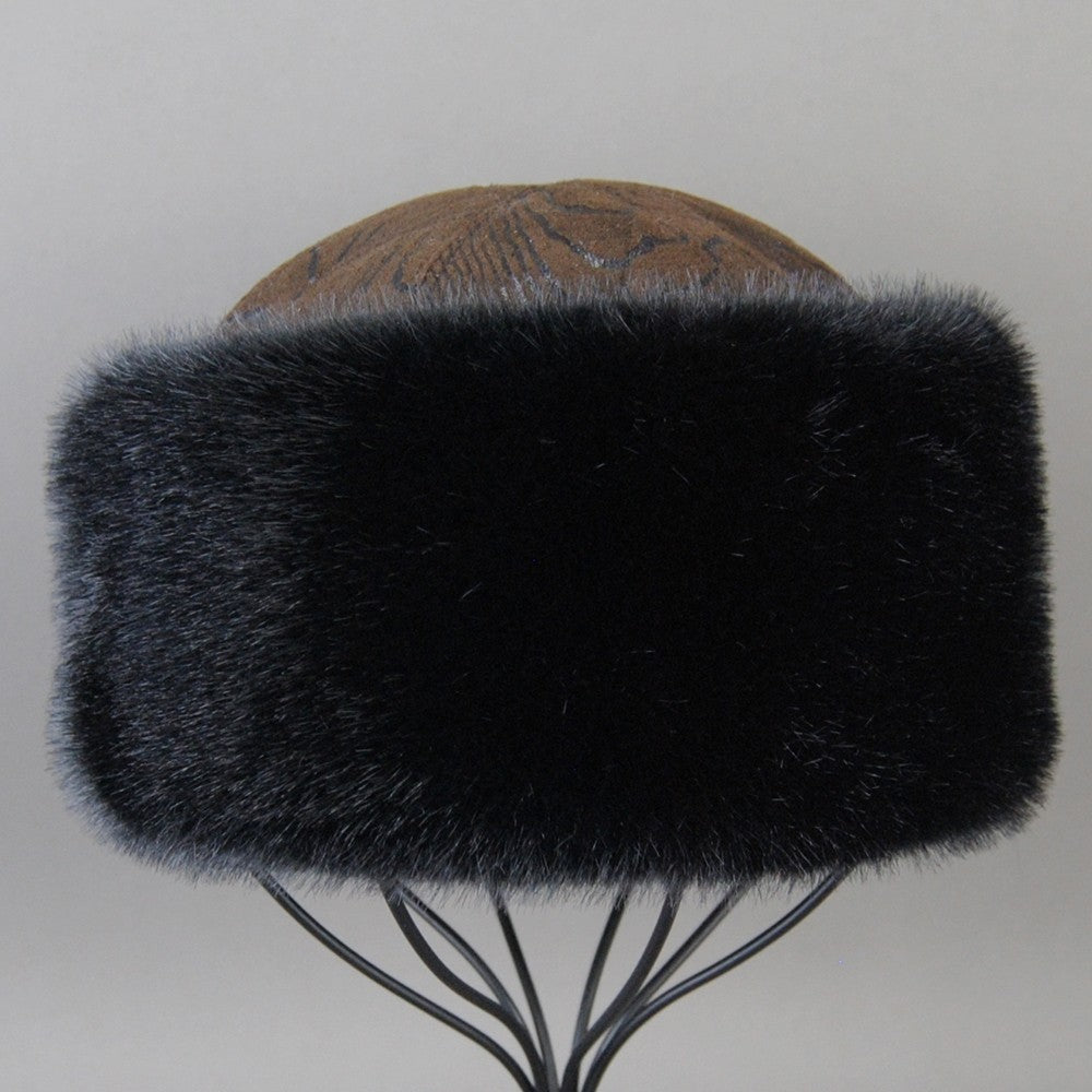 Hot Sale Faux Mink Fur Hat Winter Genuine Baseball Cap Russia Fashion Elegant Lady Warm Faux Fur Ball Straw Hat