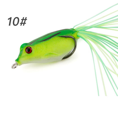 WEIHE 5pcs/15pcs iscas de pesca de sapo combo kit de iscas de pesca macias caixa de equipamento kits de pesca sapos de PVC unidade