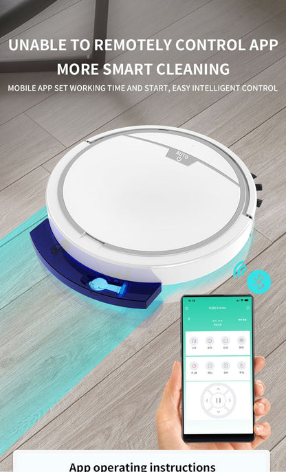 Aspirador Robô Inteligente 2800PA Controle Remoto Sem Fio Máquina de Limpeza Automática Varredura de Chão Aspirador de Pó Úmido e Seco Para Casa