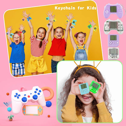 6-48Pcs Video Game Party Favors for Classic Game Console Keychain Birthday Joypad Souvenir School Valentine Gifts