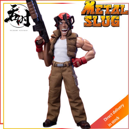 TUNSHI STUDIO Original Metal Slug Series Boneca de Pano de 6 polegadas Leona Clara Ralph Action Figura de Mobilidade Articulada Modelo de Brinquedos Presentes