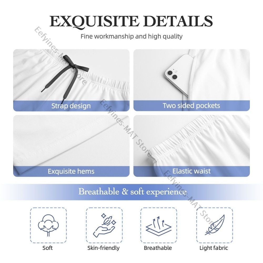 Cute Hedgehog Mens Pajamas Pyjamas Pants Lounge Pants Sleep Bottoms