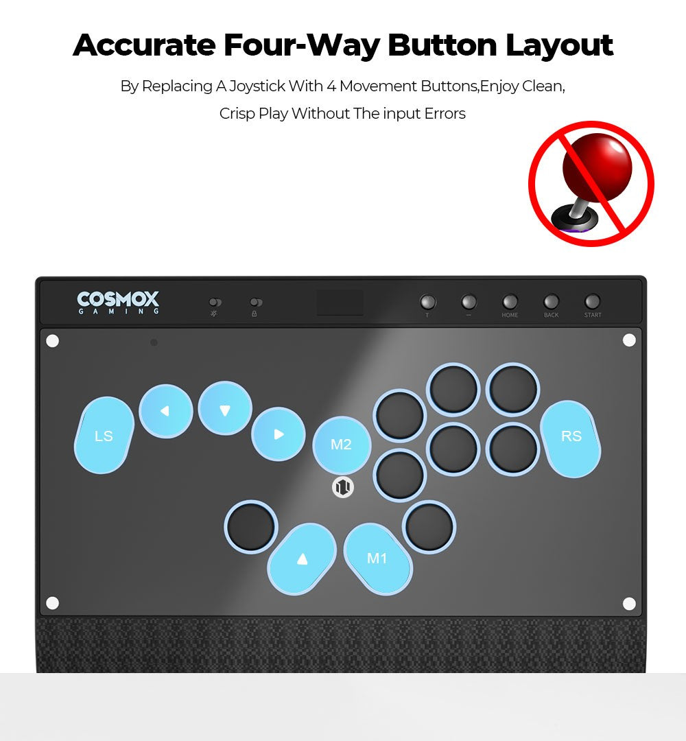 Haute42 Magnetic C16-S Joystick Hitbox Leverless Controller Stickless Arcade Stick Keyboard For PC/PS4/PS5/Switch Fight Sticks