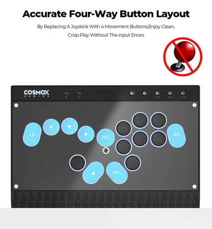 Haute42 Magnetic C16-S Joystick Hitbox Leverless Controller Stickless Arcade Stick Keyboard For PC/PS4/PS5/Switch Fight Sticks