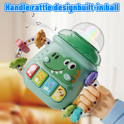 Baby Musical Feeding Bottle Pacifier For 6M+ Newborn Soft Teether Rattles Educational Toy Mobile Soothing Vocal Music Toys