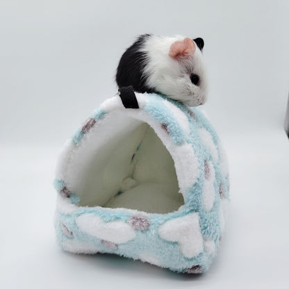 Ninho de Hamster Bolsa de Mel Esquilo Ramo de Flor Brilhante Porquinho-da-índia Porco-da-holanda Gato Longo Suprimentos de Aquecimento de Inverno para Animais de Estimação Gaiolas de Algodão