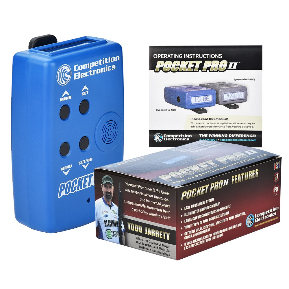 Shot Timers IPSC Competition Shooting Pro Timer Steel Challenge Match Timer with LCD Display for Live Fire Training & Practice