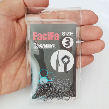 100/50/25 pçs Iseama Anzol de Pesca de Carpa Offset Círculo Único Anzol de Pesca de Mosca Anzol Jig Barba Mar Peixe Acessórios de Pesca