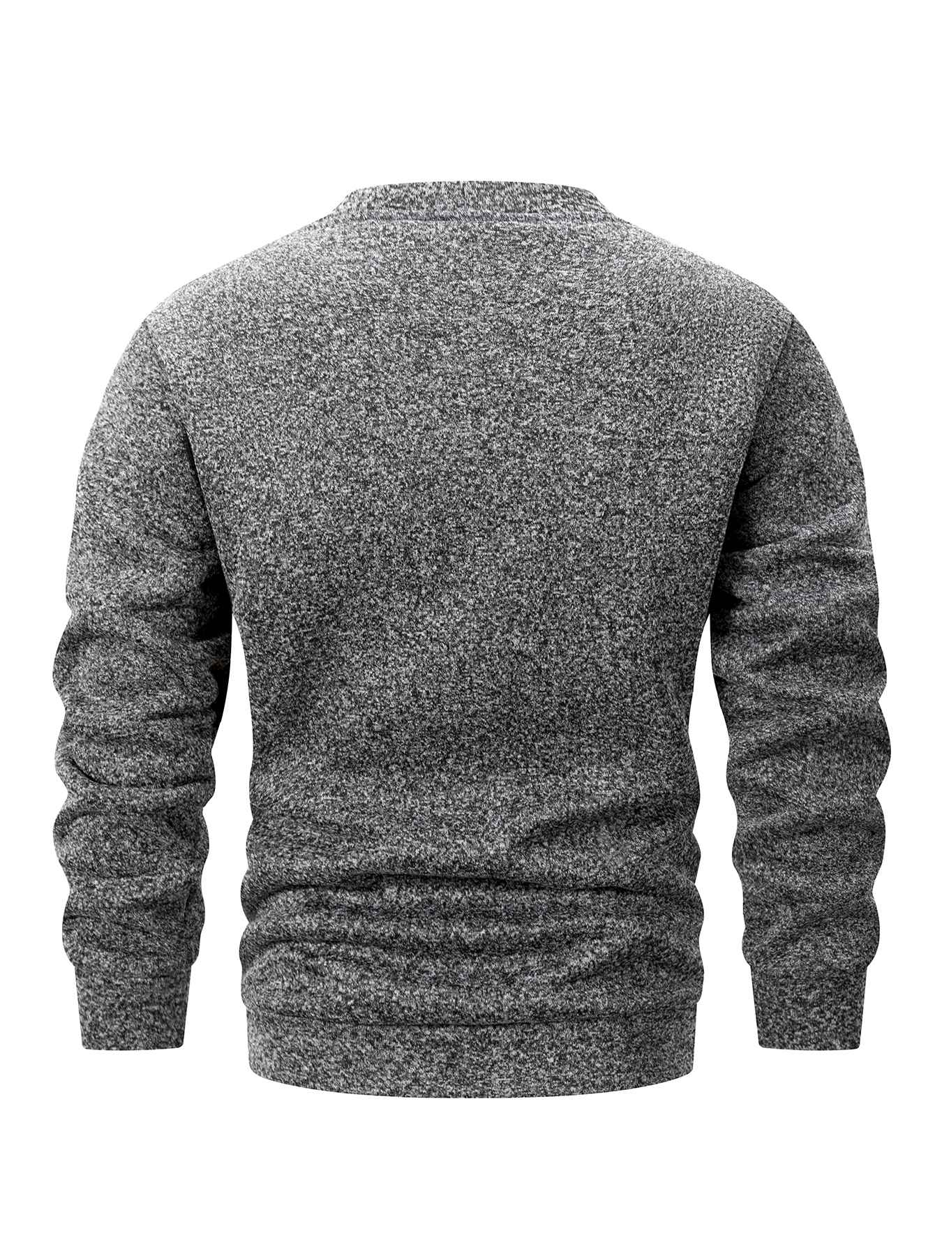 Autumn Winter Men's Fleece Lined Warm Sweatshirt Casual Pullover Men Fashion Long Sleeve Hoodies Outdoor Men's Clothing Top