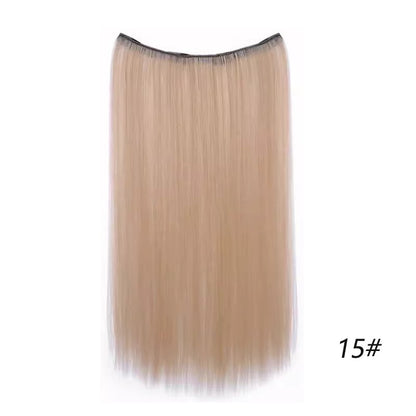 Extensões de cabelo coloridas de uma peça, sem rastros, de orelha a orelha