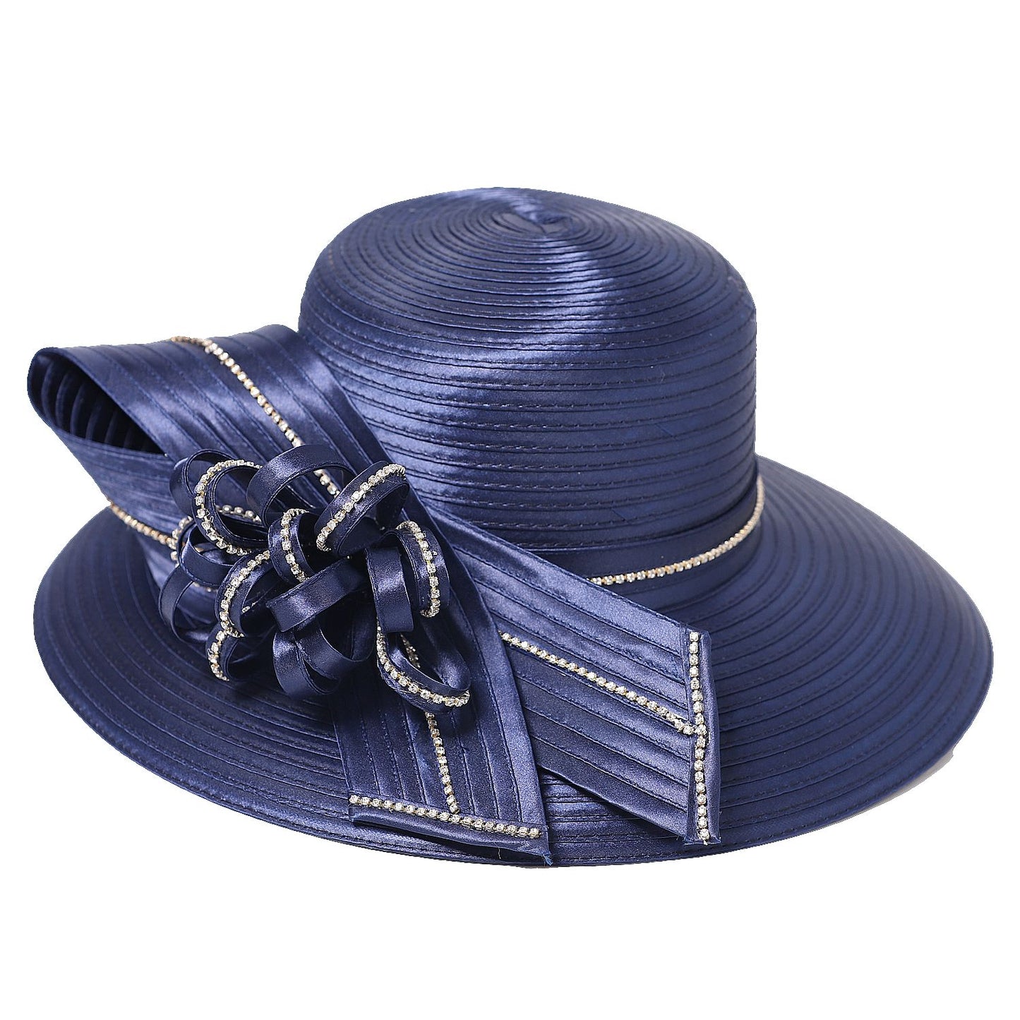 Chapéu Fedora Feminino Elegante Preto Vestido Formal Senhora Igreja Coquetel Chá Festa Chapéus Derby para Mulheres Laço Flor Aba Larga Chapéus Cloche