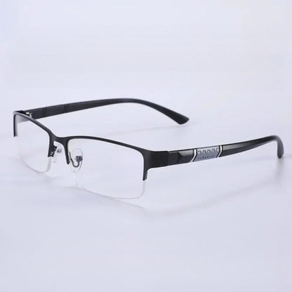 Óculos de Leitura Masculino Feminino de Alta Qualidade Meio Aro Dioptria Óculos de Grau Negócios Masculino Presbiopia Lentes De Leitura Mujer