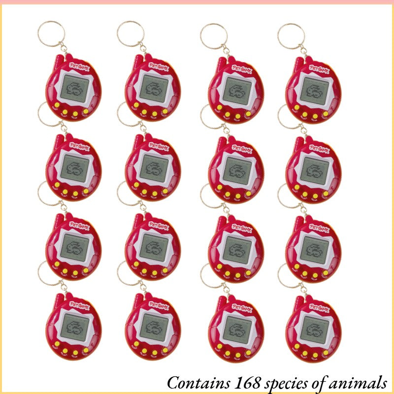 6-48PCS Virtual Pet Keychain Digital Pet Electronic Handheld Game Video Game Party Birthday Nostalgic 90s