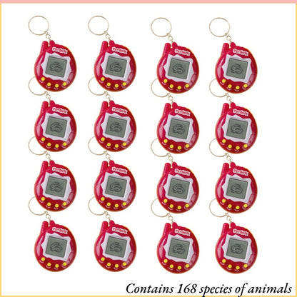 6-48PCS Virtual Pet Keychain Digital Pet Electronic Handheld Game Video Game Party Birthday Nostalgic 90s