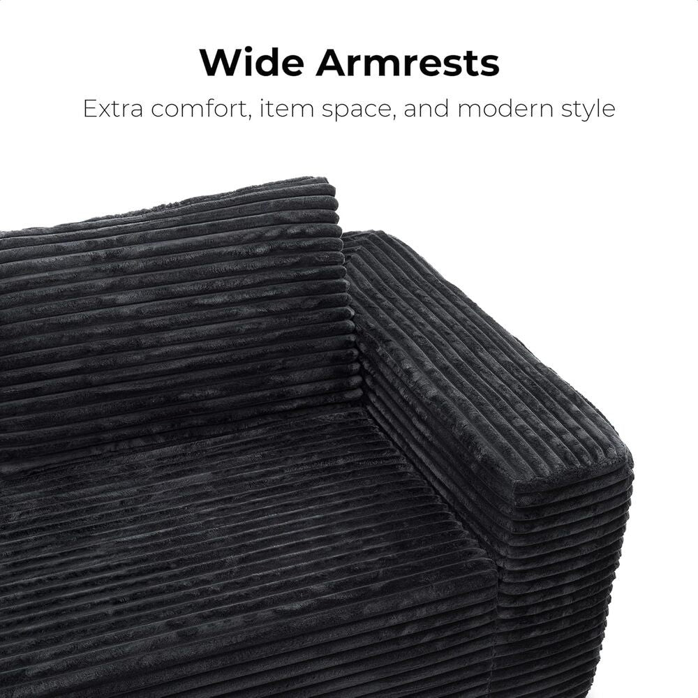 LIKIMIO 71" Loveseat Sofa, Comfy Deep Seat, No Assembly, Sofa in a Box, Modern Small Couch with Plush Fabric for Living Room