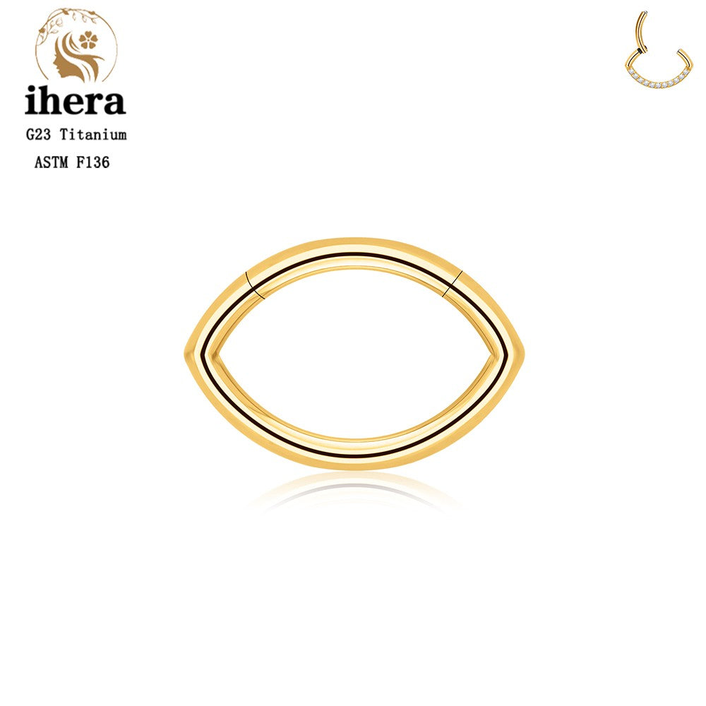 G23 Titânio Anel de Nariz Clicker Orelha Cartilagem Tragus Hélix Daith Brincos Redondos Argolas Zircônia Cúbica 16G Segmento Articulado Joia de Piercing Corporal