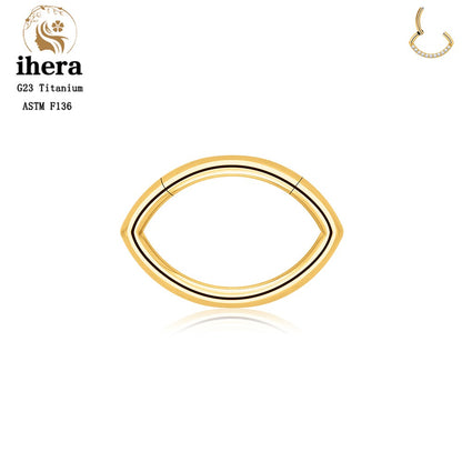 G23 Titânio Anel de Nariz Clicker Orelha Cartilagem Tragus Hélix Daith Brincos Redondos Argolas Zircônia Cúbica 16G Segmento Articulado Joia de Piercing Corporal