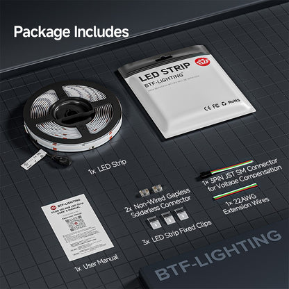 FCOB SPI RGB IC LED Light Strip WS2811 Addressable 720 630 LEDs Dream Color DC12V 24V WS2812B High Flexible FOB COB Lights