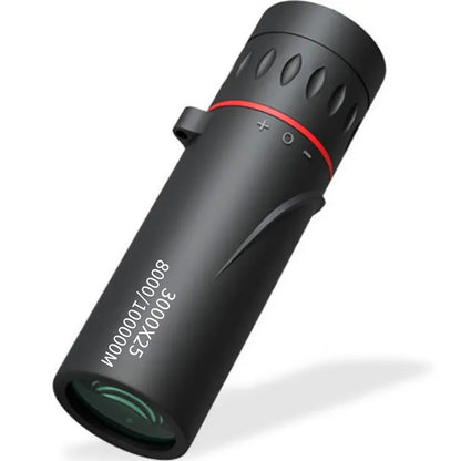 Monóculo de 3000x25 com Zoom HD, Monóculo Profissional para Adultos e Mini Telescópio Portátil, Adequado para Acampamento e Caça ao Ar Livre