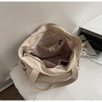 Stylish Nylon Canvas Shoulder Bag for Women Spacious Top Handle Bag Tote Casual  Comfortable and Versatile Texture Commuter Bag