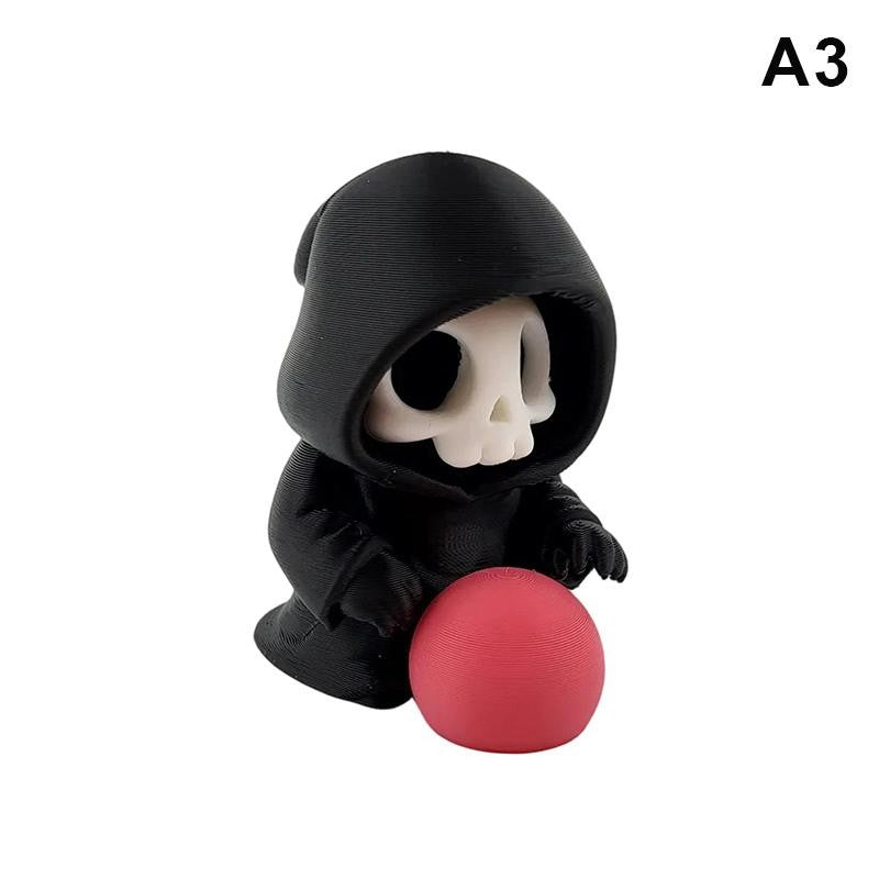 Hot Gothic Grim Reaper Figurines, Cute Skeleton Desk Decor, Skeleton Statue, Spooky Small Halloween Ornament, Halloween Gift