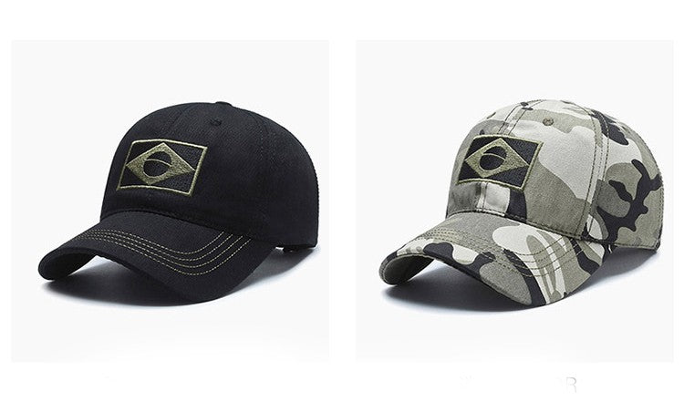 Outdoor Sports Baseball Cap Men'S Camouflage Cap, Middle And Young Men'S Casual Sun Protection Hat Brazilian Hat