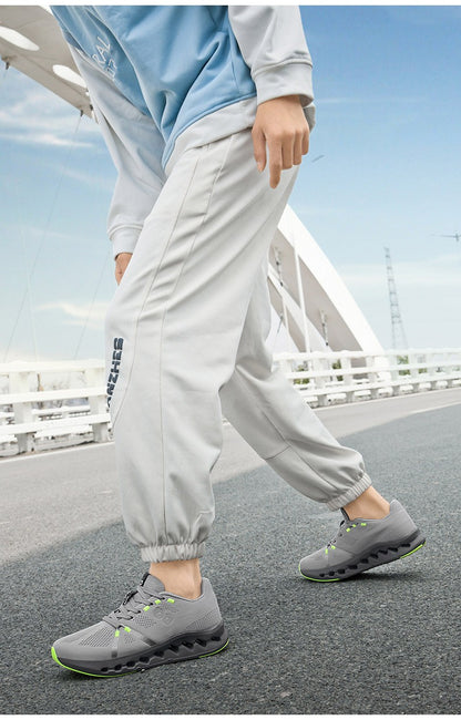 New Running Shoes Men Mesh Lightweight Flat Outdoor Gym Jogging Shoes Comfortable Original Tennis Shoes Cushioning Sneakers Man