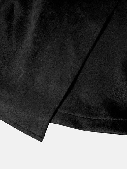 New Arrival 2025 Women's Autumn Winter Suede Irregular Skirt Solid Color High Waist Zipper Button Short Skirts For Woman